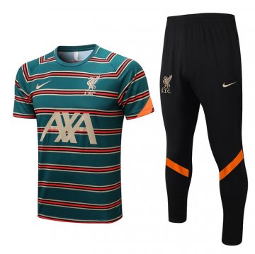 Tuta Da Track Liverpool Manica Corta 2022 Verde Tuta Da Track Liverpool Manica Corta 2022 Verde