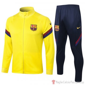 Tuta da Track Giacca Barcellona Bambino 2020/2021 Giallo Tuta da Track Giacca Barcellona Bambino 2020/2021 Giallo
