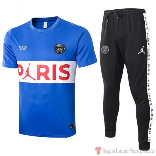 Tuta da Track Paris Saint-Germain Manica Corta 2020/2021 Blu - Clicca l'immagine per chiudere