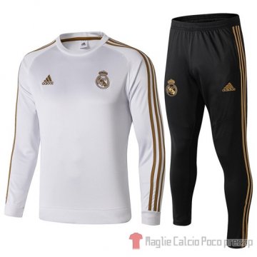 Tuta da Track Real Madrid 2019/2020 Bianco e Oro Tuta da Track Real Madrid 2019/2020 Bianco e Oro