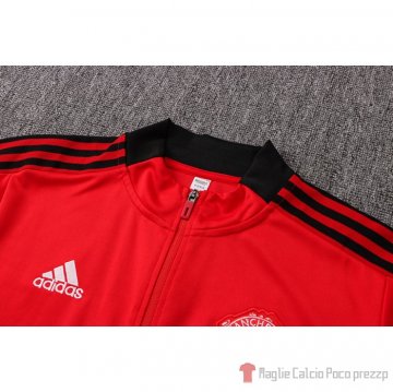 Tuta Giacca Manchester United 21-22 Rojo Y Negro