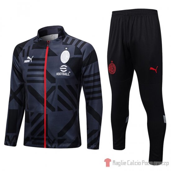 Giacca della Tuta Milan 22-23 Gris - Clicca l'immagine per chiudere