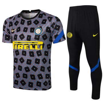 Tuta da Track Inter Milan Manica Corta 21-22 Gris