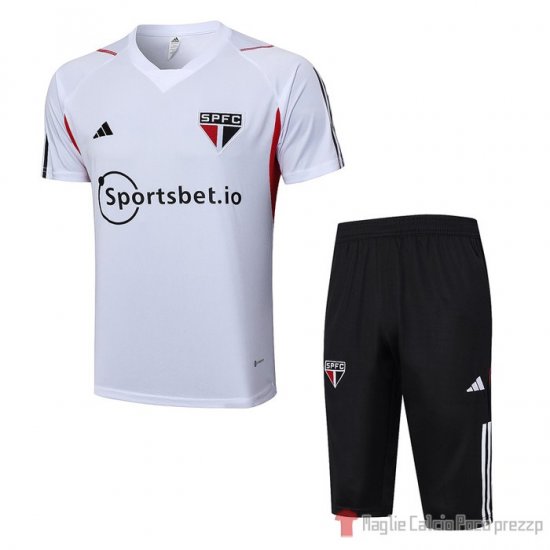 Tuta da Track Sao Paulo Manica Corta 23-24 Blanco - Pantalon Corto - Clicca l'immagine per chiudere