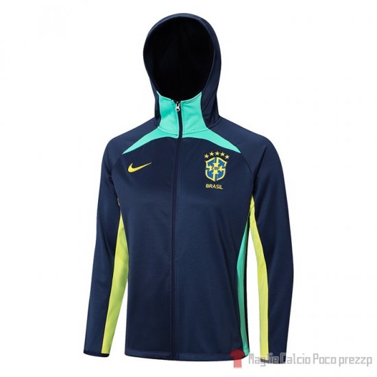 Chaqueta Con Capucha Del Brasil 22-23 Azul - Clicca l'immagine per chiudere