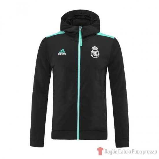 Giacca Real Madrid 2021-2022 Negro - Clicca l'immagine per chiudere