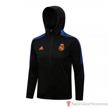 Giacca Real Madrid 21-22 Negro Y Azul Giacca Real Madrid 21-22 Negro Y Azul