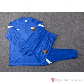 Tuta Da Track Felpa Barcellona 2021-22 Azul