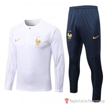 Felpa Della Tuta Francia 22-23 Blanco Felpa Della Tuta Francia 22-23 Blanco