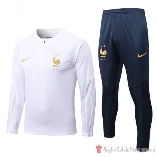 Felpa Della Tuta Francia 22-23 Blanco - Clicca l'immagine per chiudere