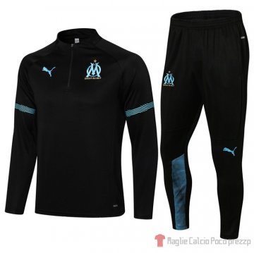 Tuta Da Track Felpa Olympique Marsella 2021-22 Negro Tuta Da Track Felpa Olympique Marsella 2021-22 Negro