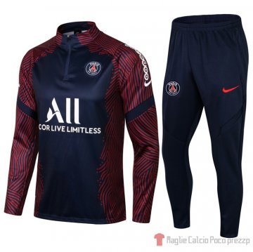 Tuta Da Track Felpa Paris Saint-germain 2021-2022 Azul