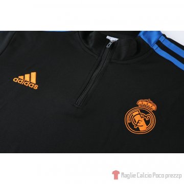 Tuta Da Track Felpa Real Madrid 2021-2022 Negro