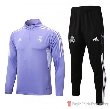 Felpa Della Tuta Real Madrid 22-23 Purpura Felpa Della Tuta Real Madrid 22-23 Purpura