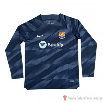 Maglia Barcellona Portiere Maniche Lunghe 23-24 Negro Maglia Barcellona Portiere Maniche Lunghe 23-24 Negro