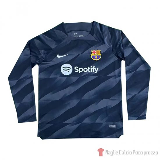 Maglia Barcellona Portiere Maniche Lunghe 23-24 Negro - Clicca l'immagine per chiudere