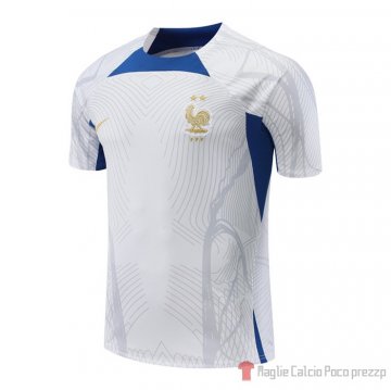 Maglia De Allenamento Francia 2022-2023 Blanco Maglia De Allenamento Francia 2022-2023 Blanco