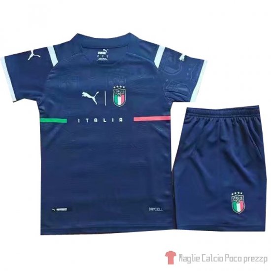 Maglia Italia Portiere Bambino 2021 Azul - Clicca l'immagine per chiudere