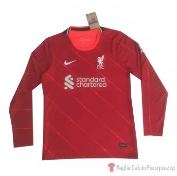 Maglia Liverpool Home Maniche Lunghe 21-22 Maglia Liverpool Home Maniche Lunghe 21-22