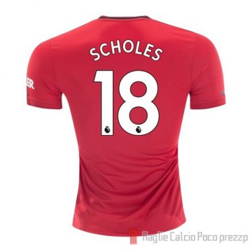 Maglia Manchester United Giocatore Scholes Home 2019/2020 Maglia Manchester United Giocatore Scholes Home 2019/2020
