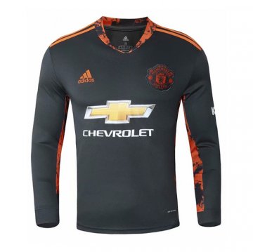 Maglia Manchester United Portiere Manica Lunga 20-21 Nero