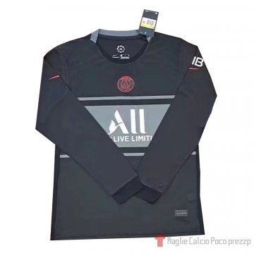 Maglia Paris Saint-germain Terza Maniche Lunghe 21-22 Maglia Paris Saint-germain Terza Maniche Lunghe 21-22