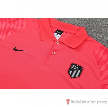 Maglia Polo Atletico Madrid 22-23 Rosa