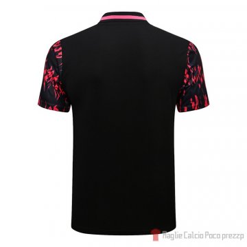 Maglia Polo Del Manchester United 22-23 Negro Y Rojo