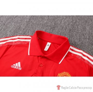 Maglia Polo Del Manchester United Ucl 21-22 Rojo