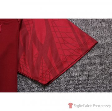 Maglia Polo Del Portogallo 22-23 Rojo