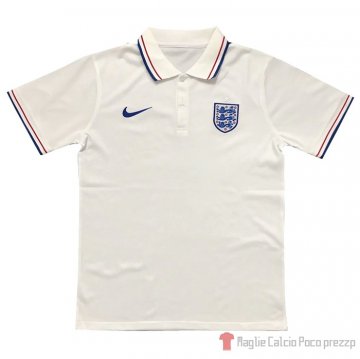 Maglia Polo Inghilterra 2021 Bianco Maglia Polo Inghilterra 2021 Bianco