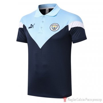 Maglia Polo Manchester City 2020/2021 Blu Maglia Polo Manchester City 2020/2021 Blu