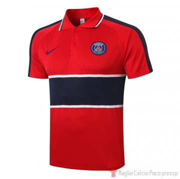 Maglia Polo Paris Saint-Germain 2020/2021 Rosso e Blu