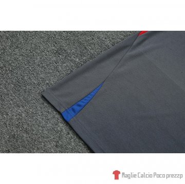 Tuta Da Track Barcellona Manica Corta 22-23 Grigio - Pantalon Corto