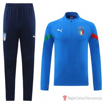Tuta Da Track Felpa Italia 2022-23 Blu Tuta Da Track Felpa Italia 2022-23 Blu