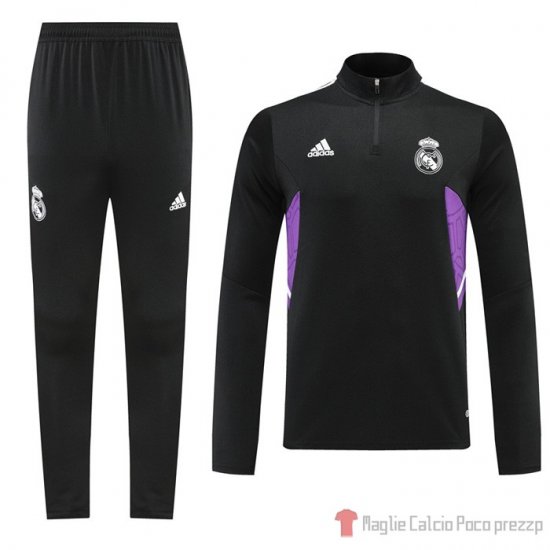 Tuta Da Track Felpa Real Madrid Bambino 22-23 Nero - Clicca l'immagine per chiudere
