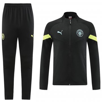 Tuta Da Track Giacca Manchester City 2022-23 Nero Tuta Da Track Giacca Manchester City 2022-23 Nero