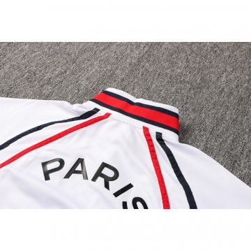 Tuta Da Track Giacca Paris Saint-germain Jordan 2021-22 Bianco