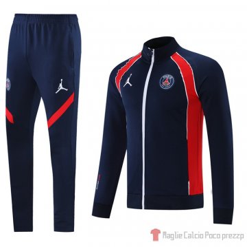 Tuta Da Track Giacca Paris Saint-germain Jordan 21-22 Blu