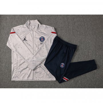 Tuta Da Track Giacca Paris Saint-germain Jordan 21-22 Grigio