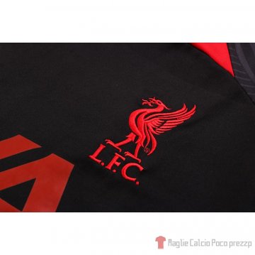 Tuta Da Track Liverpool Manica Corta 2022-23 Nero - Pantalon Corto