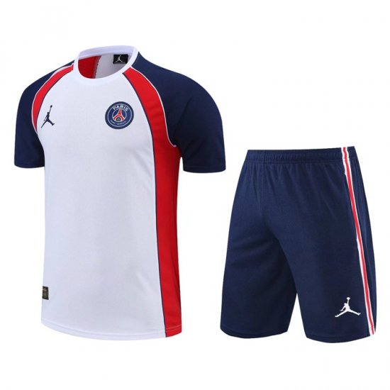 Tuta Da Track Paris Saint-germain Jordan Manica Corta 22-23 Bianco - Pantalon Corto - Clicca l'immagine per chiudere