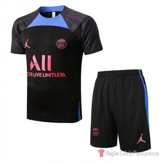 Tuta Da Track Paris Saint-germain Jordan Manica Corta 22-23 Negro Y Azul - Pantalon Corto - Clicca l'immagine per chiudere