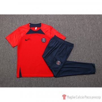 Tuta Da Track Paris Saint-germain Manica Corta 22-23 Rosso