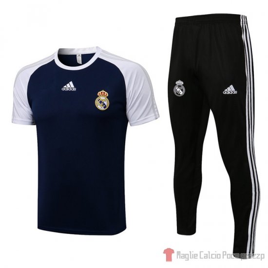 Tuta Da Track Real Madrid Manica Corta 2021-22 Blu - Clicca l'immagine per chiudere