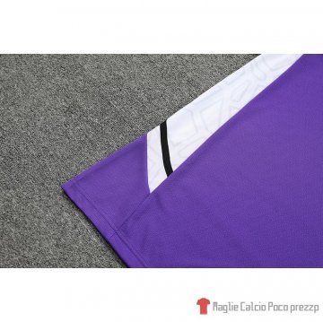 Tuta Da Track Real Madrid Manica Corta 22-23 Purpura - Pantalon Corto