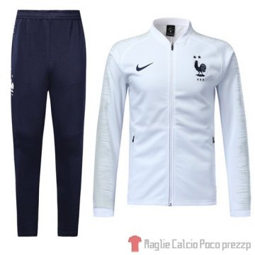 Tuta da Track Francia Bambino 2018 Bianco Tuta da Track Francia Bambino 2018 Bianco