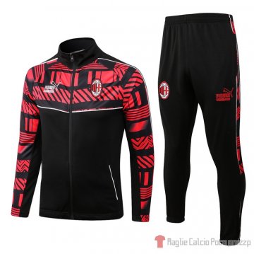 Chandal De Giacca Milan 22-23 Rojo Y Negro Chandal De Giacca Milan 22-23 Rojo Y Negro