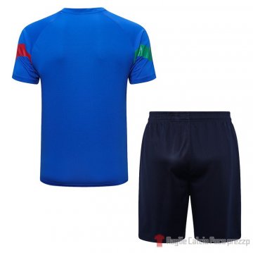 Chandal Del Italia Manica Corta 2022-23 Azul - Pantalon Corto