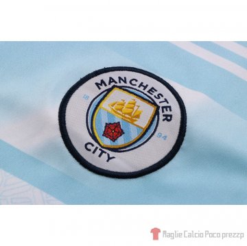 Tuta da track Manchester City Manica Corta 2022 Azul